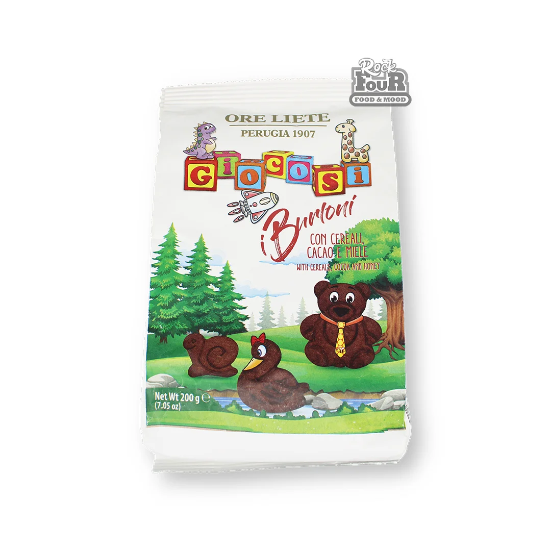 Печенье «Ore Liete Giocosi» с какао и медом 200г